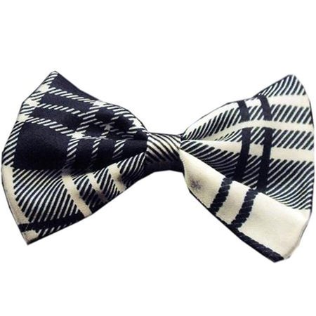 UNCONDITIONAL LOVE Dog Bow Tie Plaid White UN918885